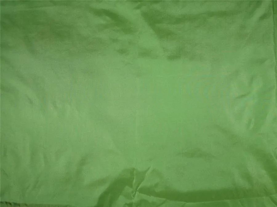 100% Pure Silk Taffeta Fabric 30 momme Apple Green Color 54" wide TAF274