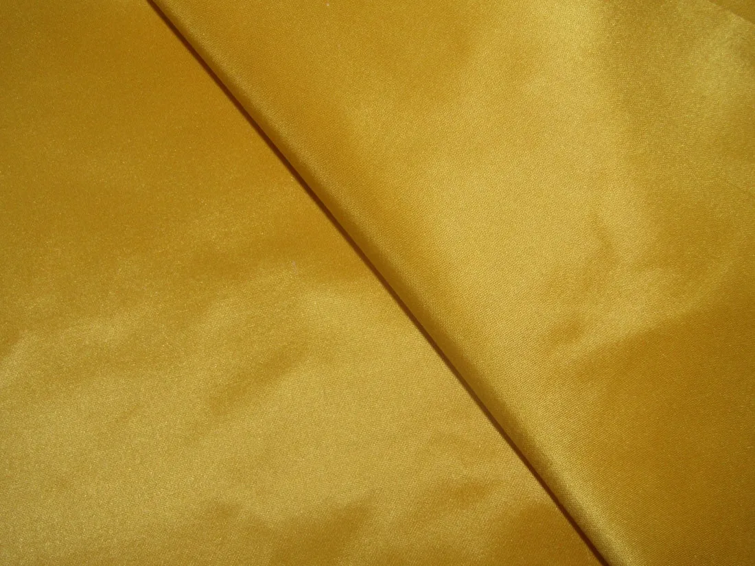 100% Pure SILK TAFFETA FABRIC Deep Yellow color 54" wide TAF198[8]