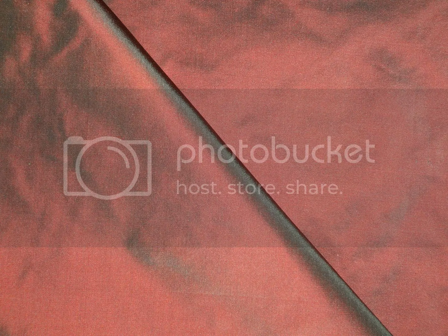 100% Pure SILK TAFFETA FABRIC Iridescent Orange x Green colorTAF200[1]