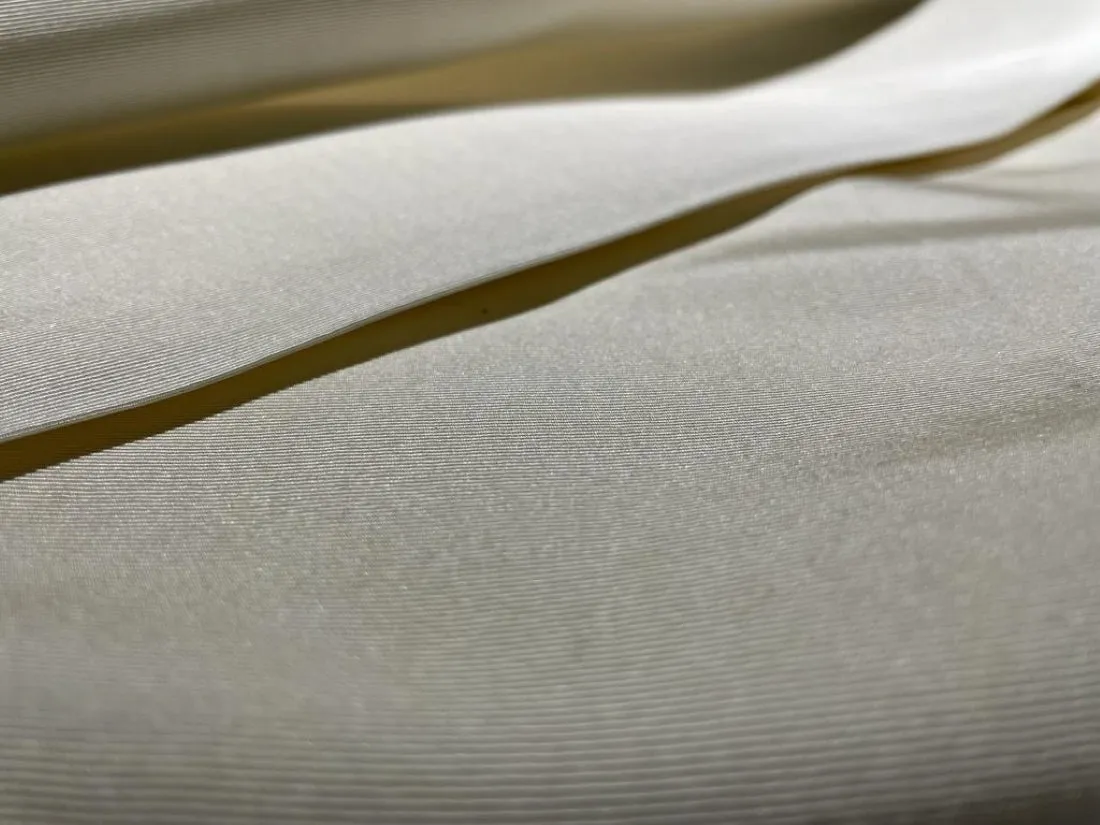 100% SILK Silk faille fabric, or silk grosgrain fabric white ivory 40 MOMME 58&quot; TAF5[2]