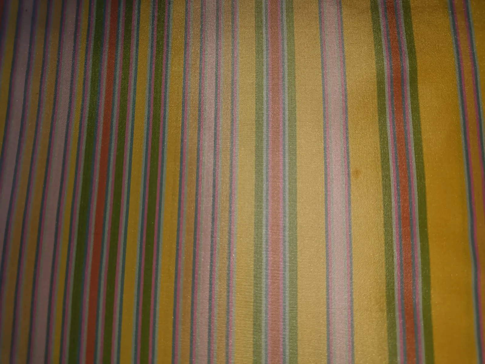 100% silk taffeta fabric multi colour stripes-superb 54" wide Taf#S113