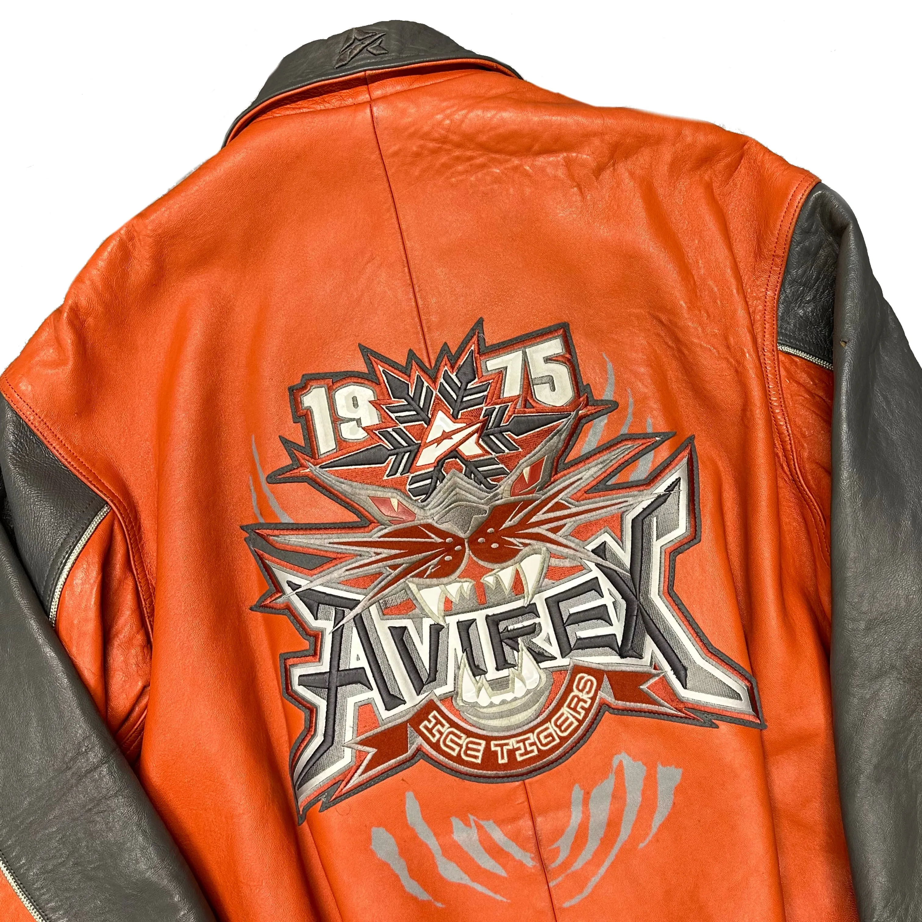 ARCHIVE Avirex Ice Tigers Leather Jacket ( L )