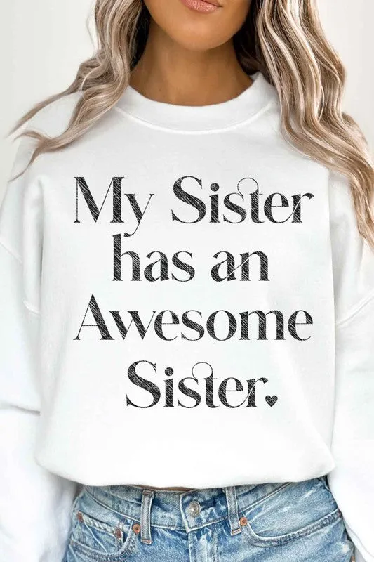 AWESOME SISTER OVERSIZED SWEATSHIRT