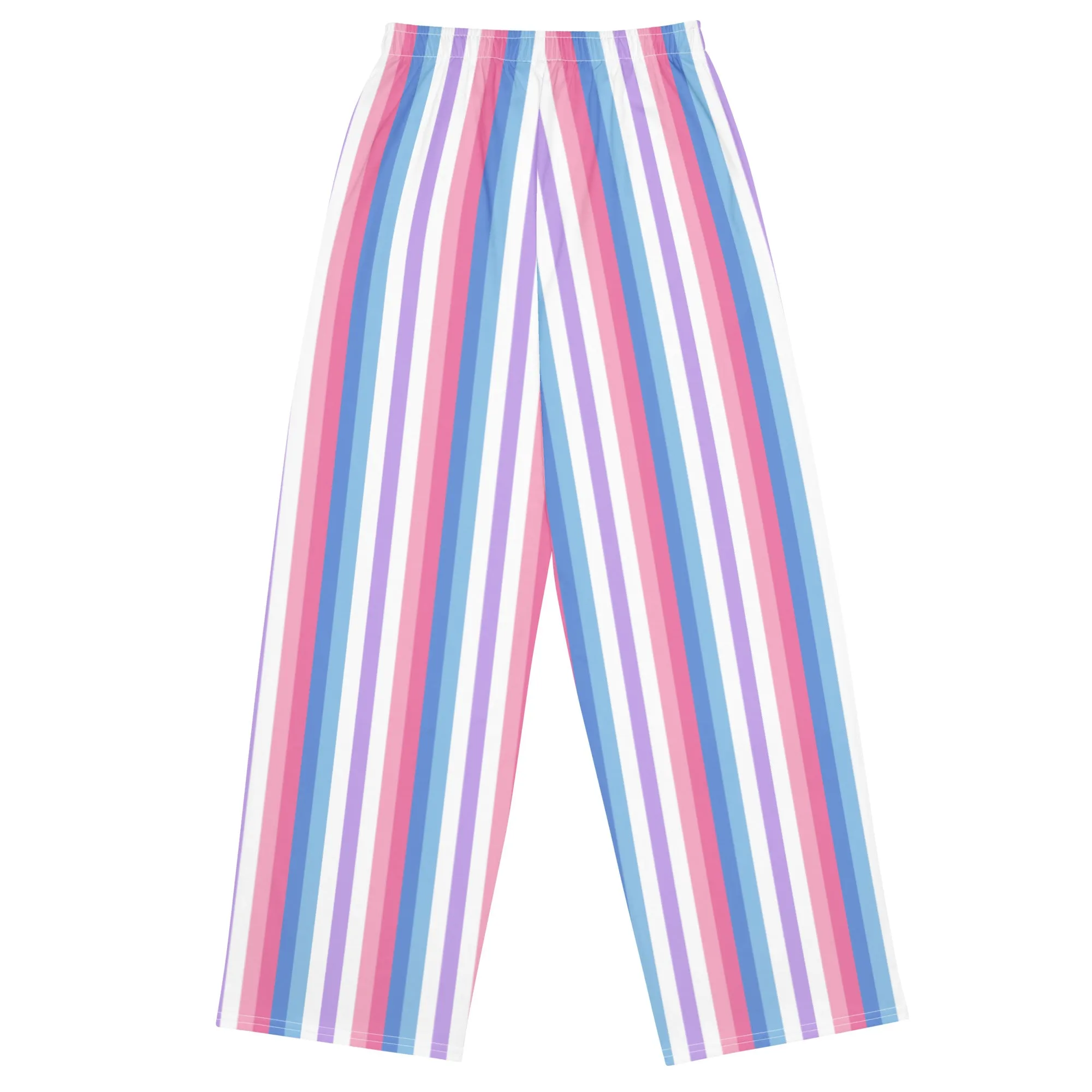 Bigender Pride Flag Wide-Leg Pants