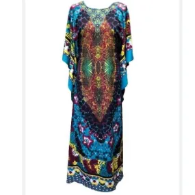 Blue Mia Kaftan Dress 10-22