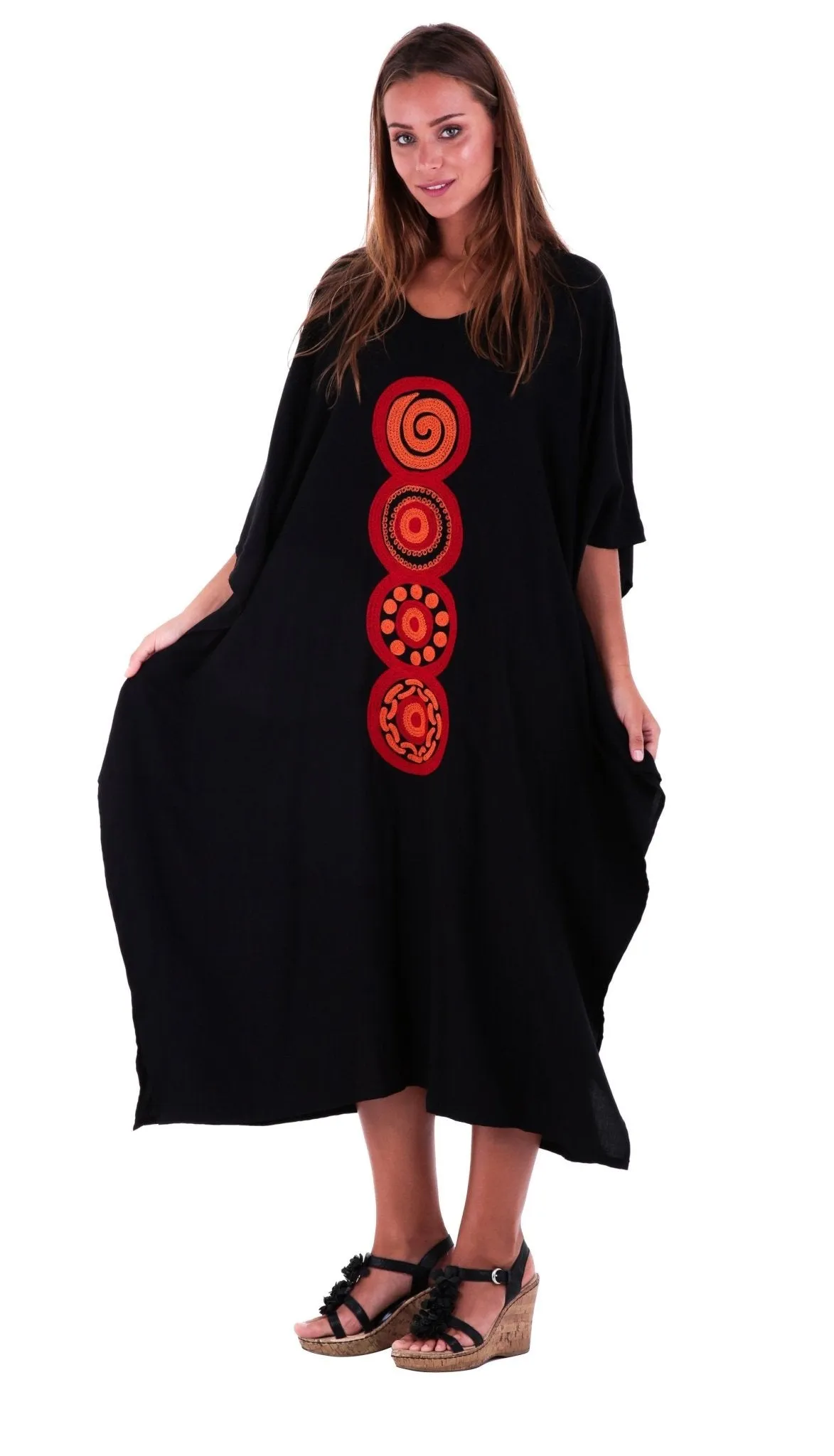 Bohemian Mandala Kaftan Dress