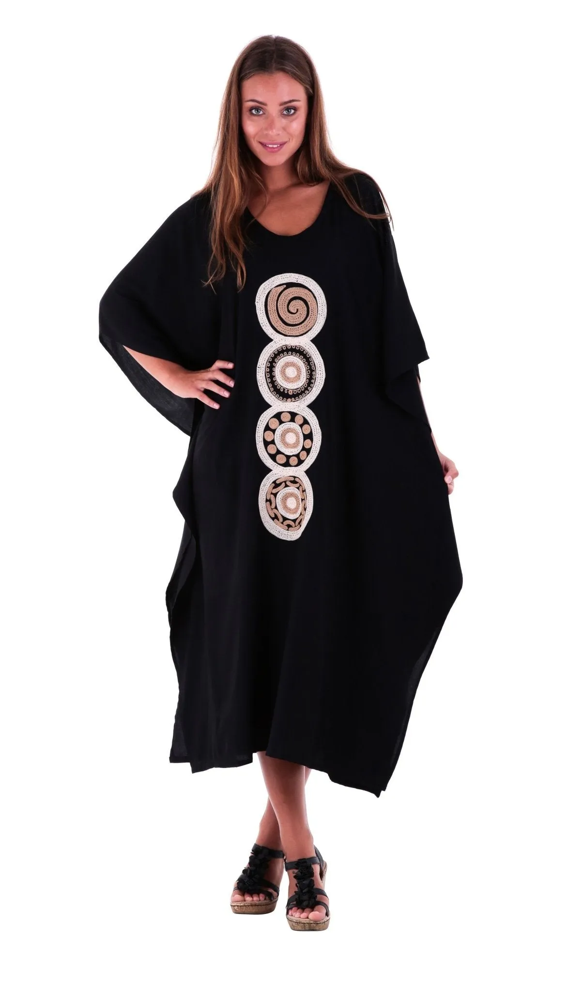 Bohemian Mandala Kaftan Dress