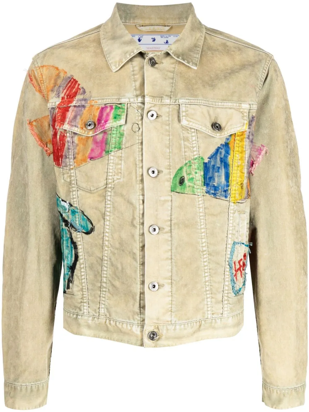 Cartoon Graphic Print Jacket