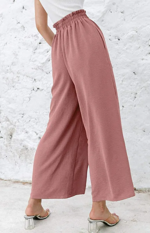 Casual Luxe High Waist Pants