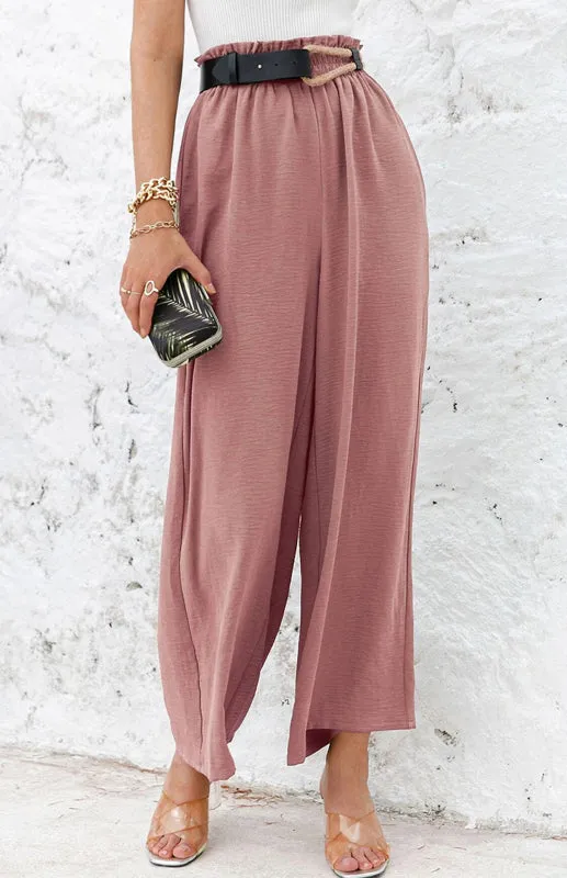 Casual Luxe High Waist Pants