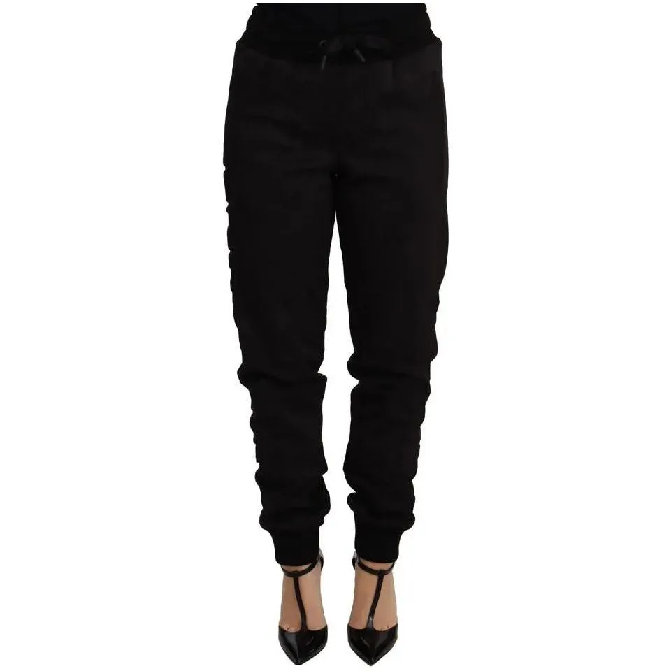 Dolce & Gabbana Black Jogger Women Polyester Pants