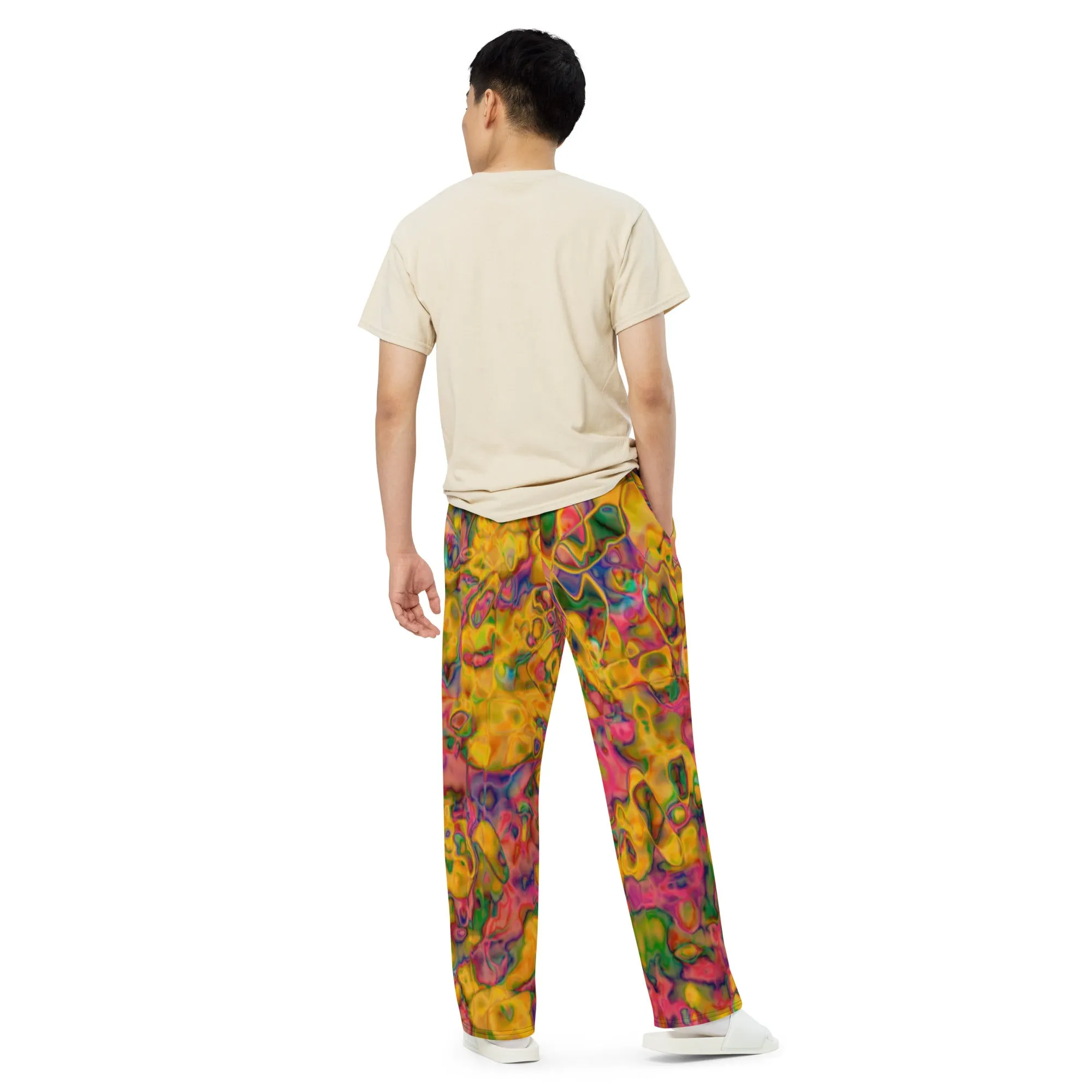 Dribble All-over print unisex wide-leg pants