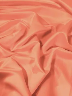 Dull Bridal Satin Fabric / Peach / Sold By The Yard