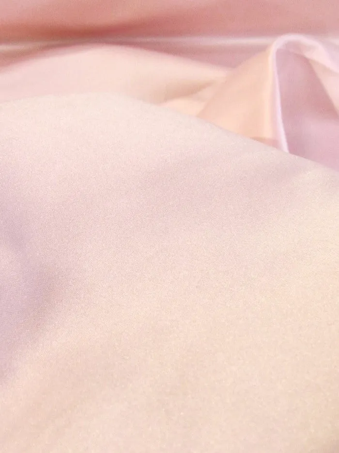 Dull Bridal Satin Fabric / Peach / Sold By The Yard