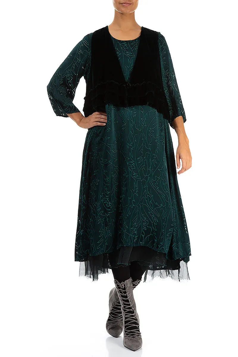 Emerald Silk Velvet Waistcoat