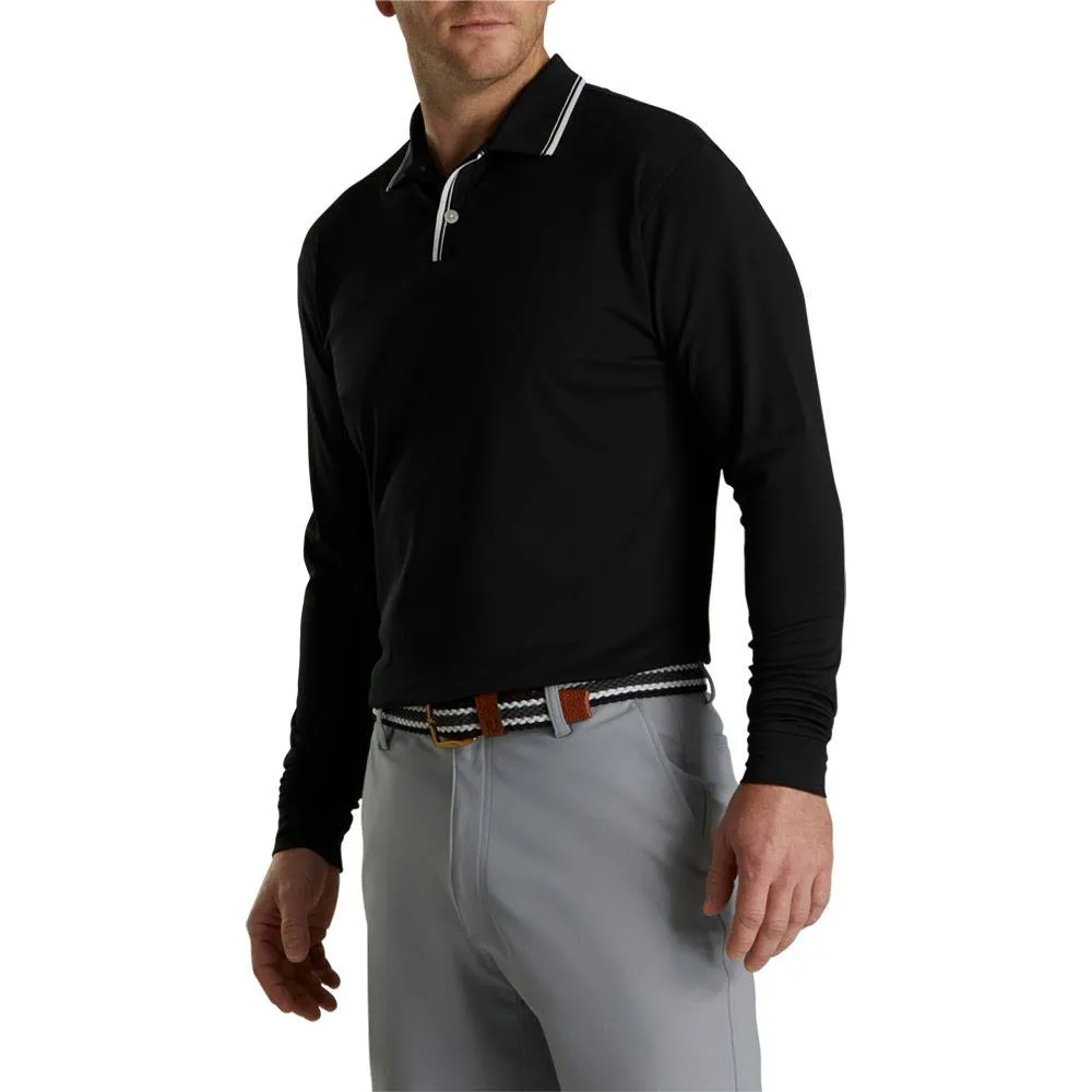 FootJoy Pique Sun Protection Knit Collar Golf Polo 2023