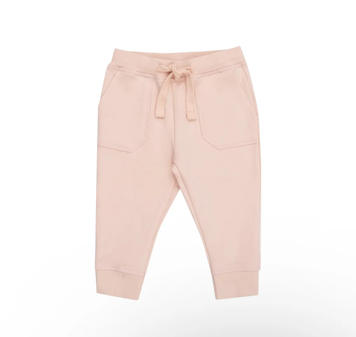 French Terry Jogger- Solid Pink