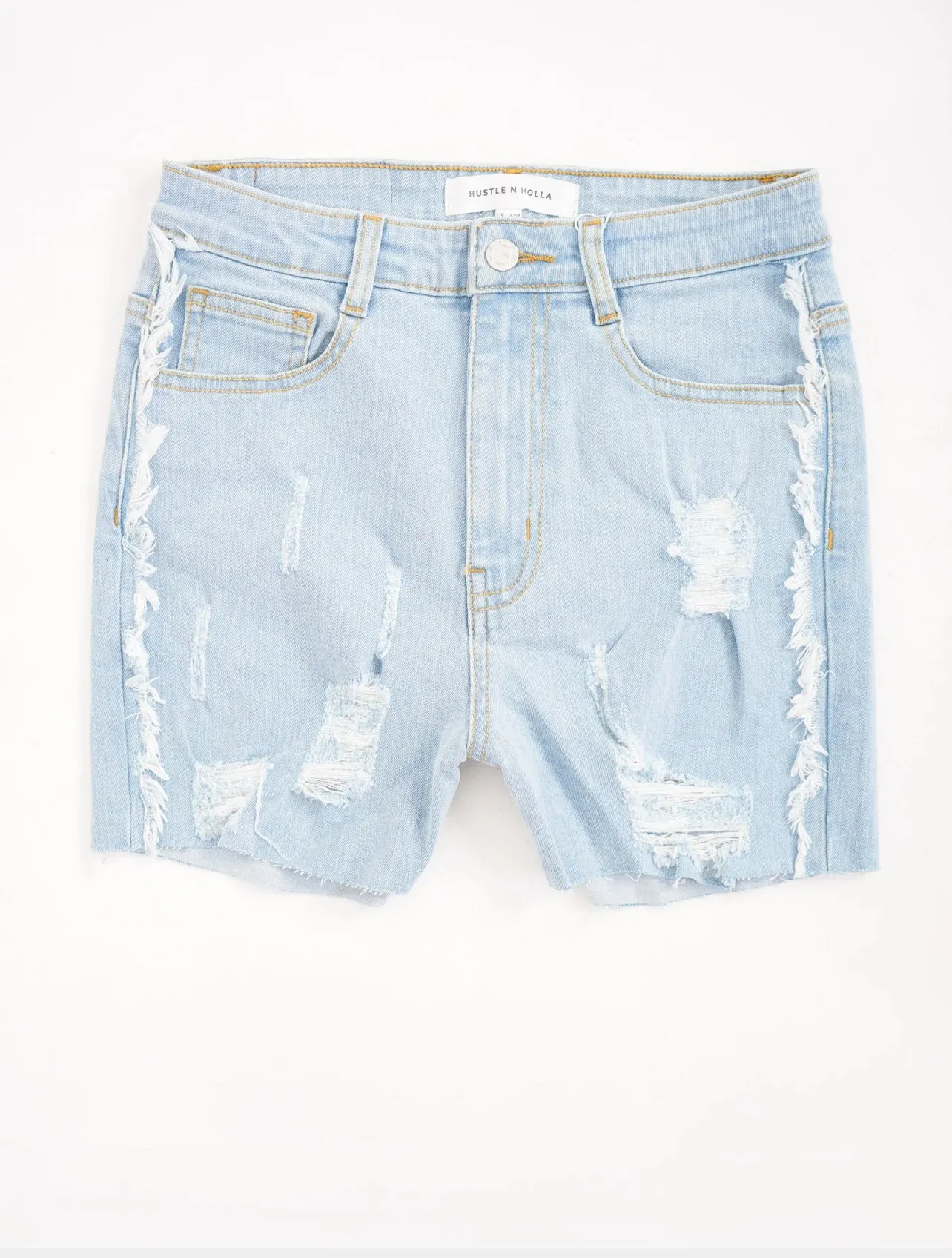 H & H Evelyn Distressed Boyfriend Cycling Short