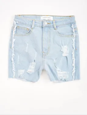 H & H Evelyn Distressed Boyfriend Cycling Short