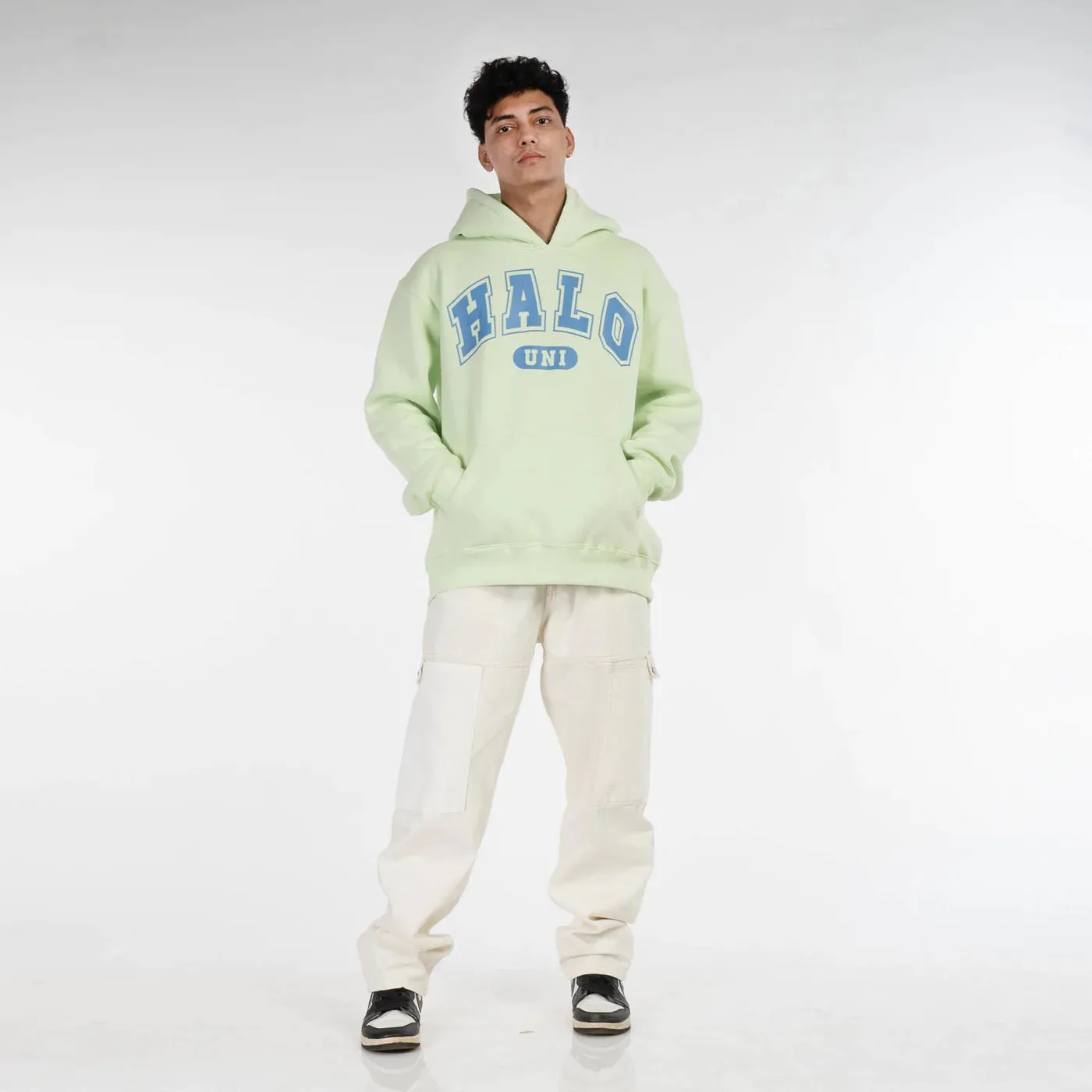 Halo Effect Unisex Univ Pista Green Hoodie