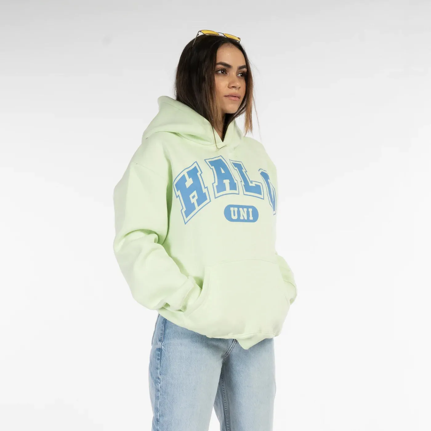 Halo Effect Unisex Univ Pista Green Hoodie