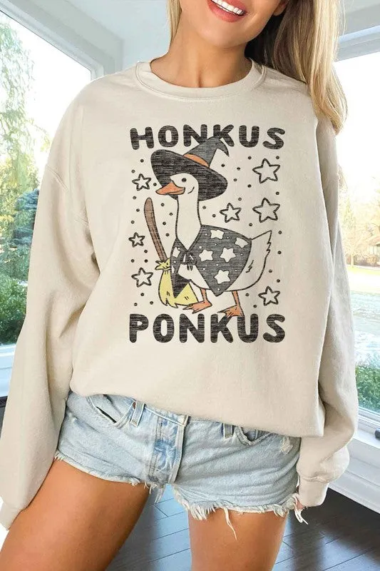 HOCUS POCUS CUTE HALLOWEEN OVERSIZED SWEATSHIRT