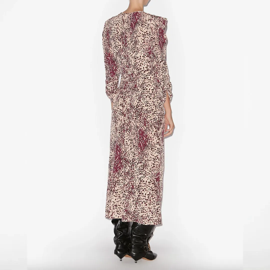 Isabel Marant Albini Dress - Purple/Ecru