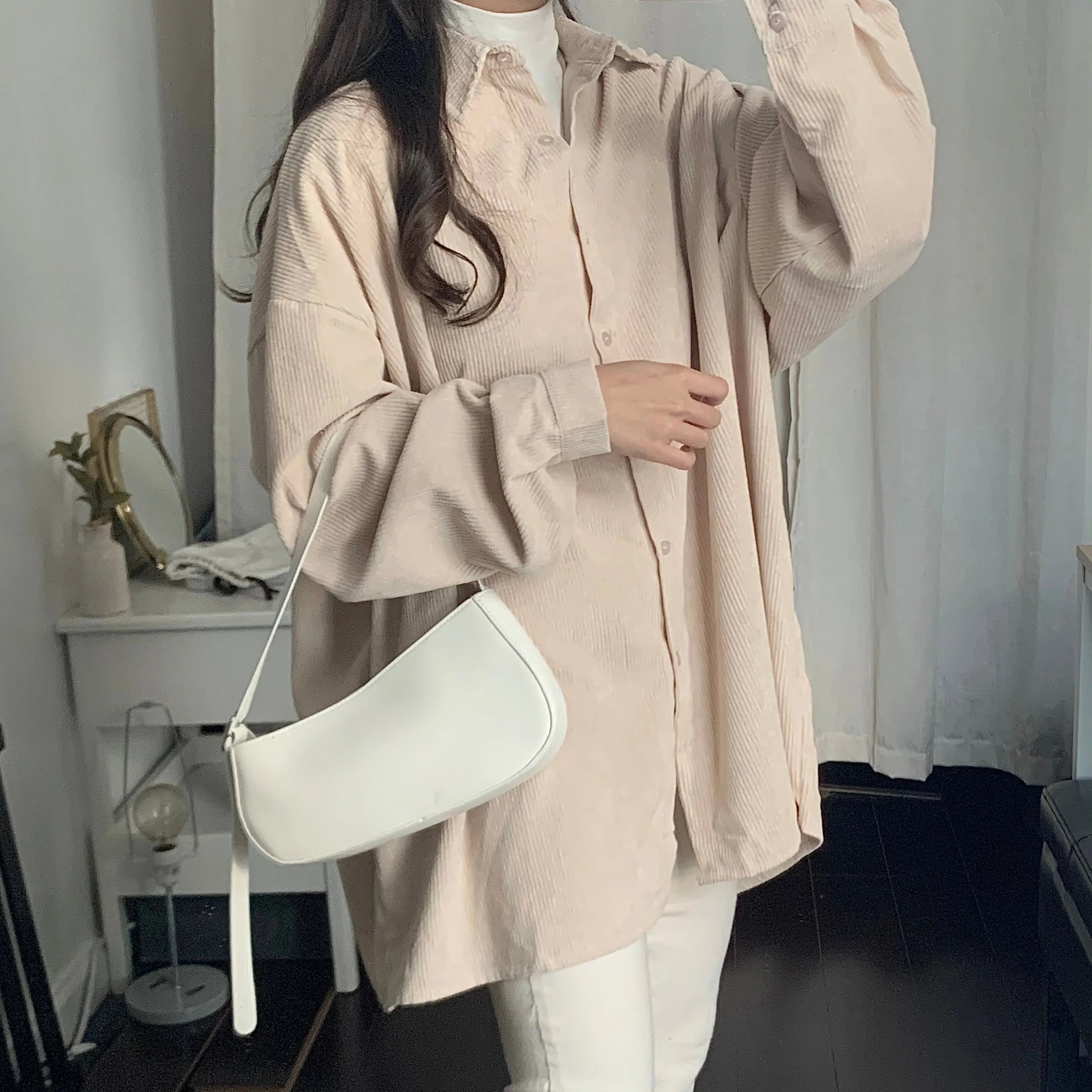 [Korean Style] Bella Unisex Oversized Button Down Blouses