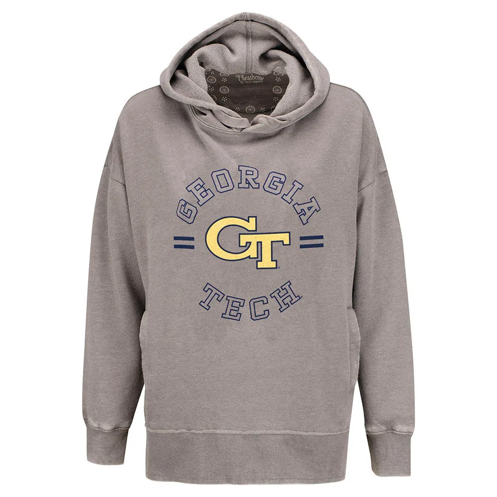 Ladies Georgia Tech Yellow Jackets Vintage Challenger Hood