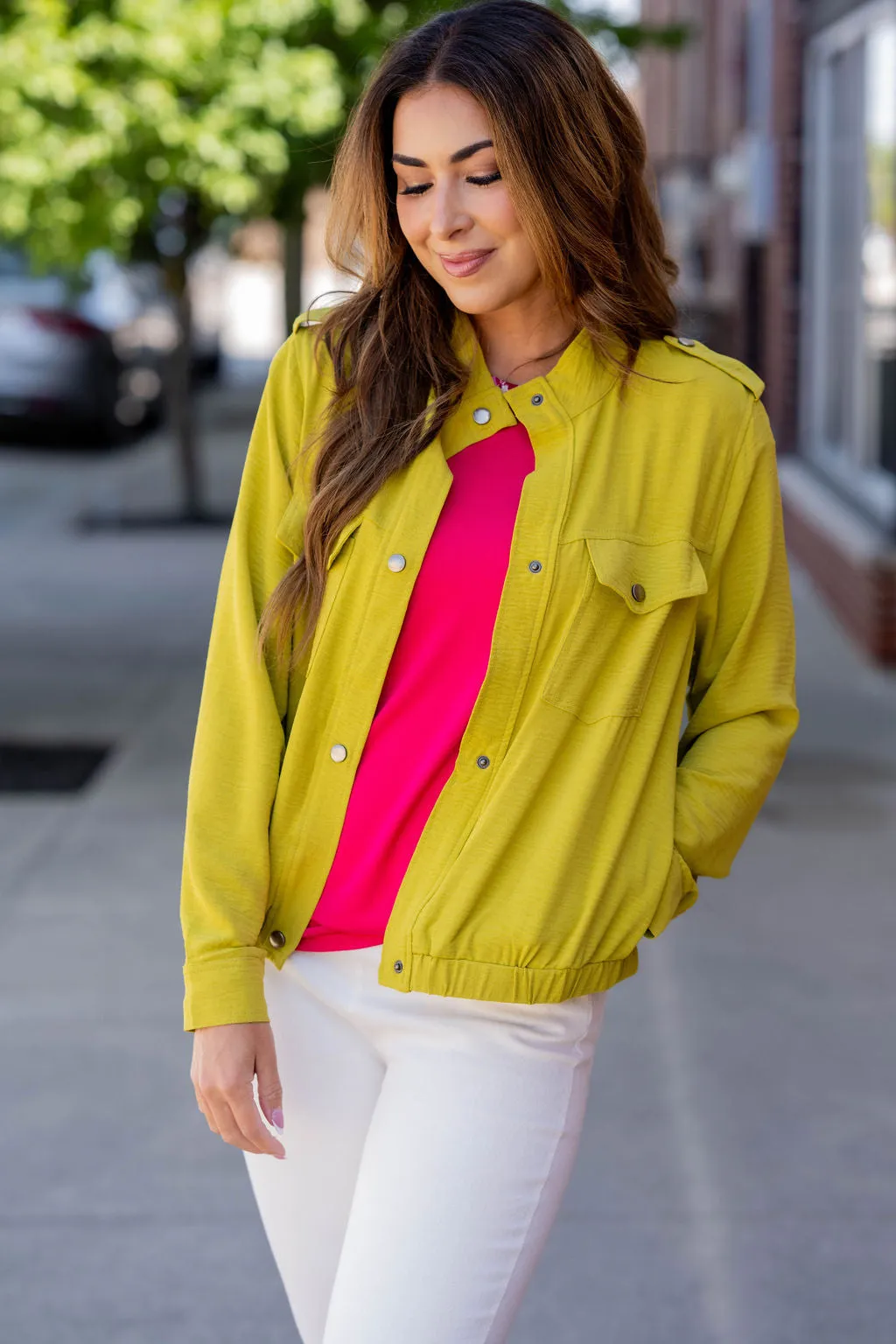 Lightweight Shoulder Accented Jacket