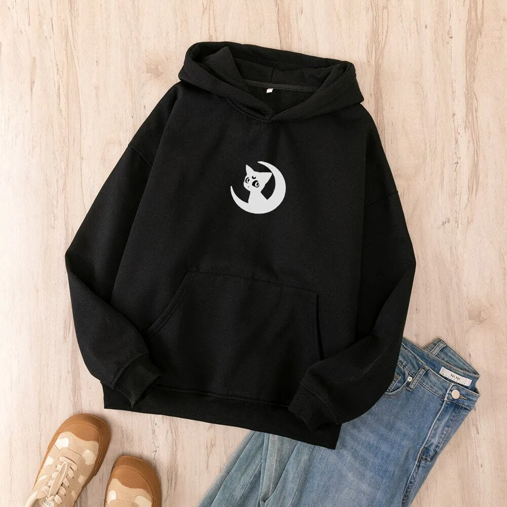 Luna Moon Oversized Soft Hoodies