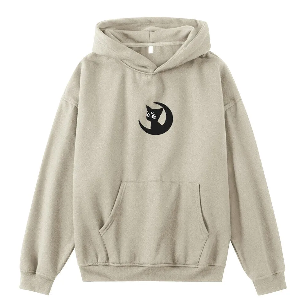 Luna Moon Oversized Soft Hoodies