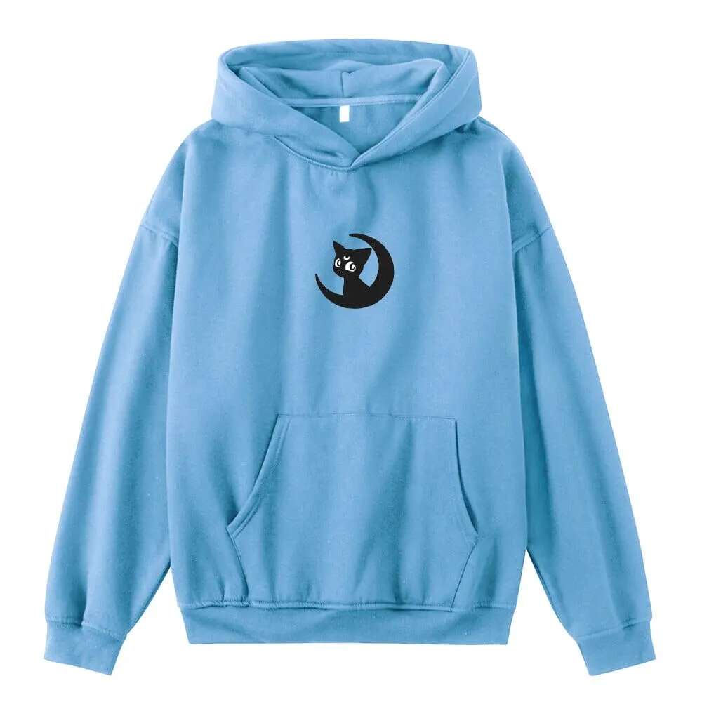 Luna Moon Oversized Soft Hoodies