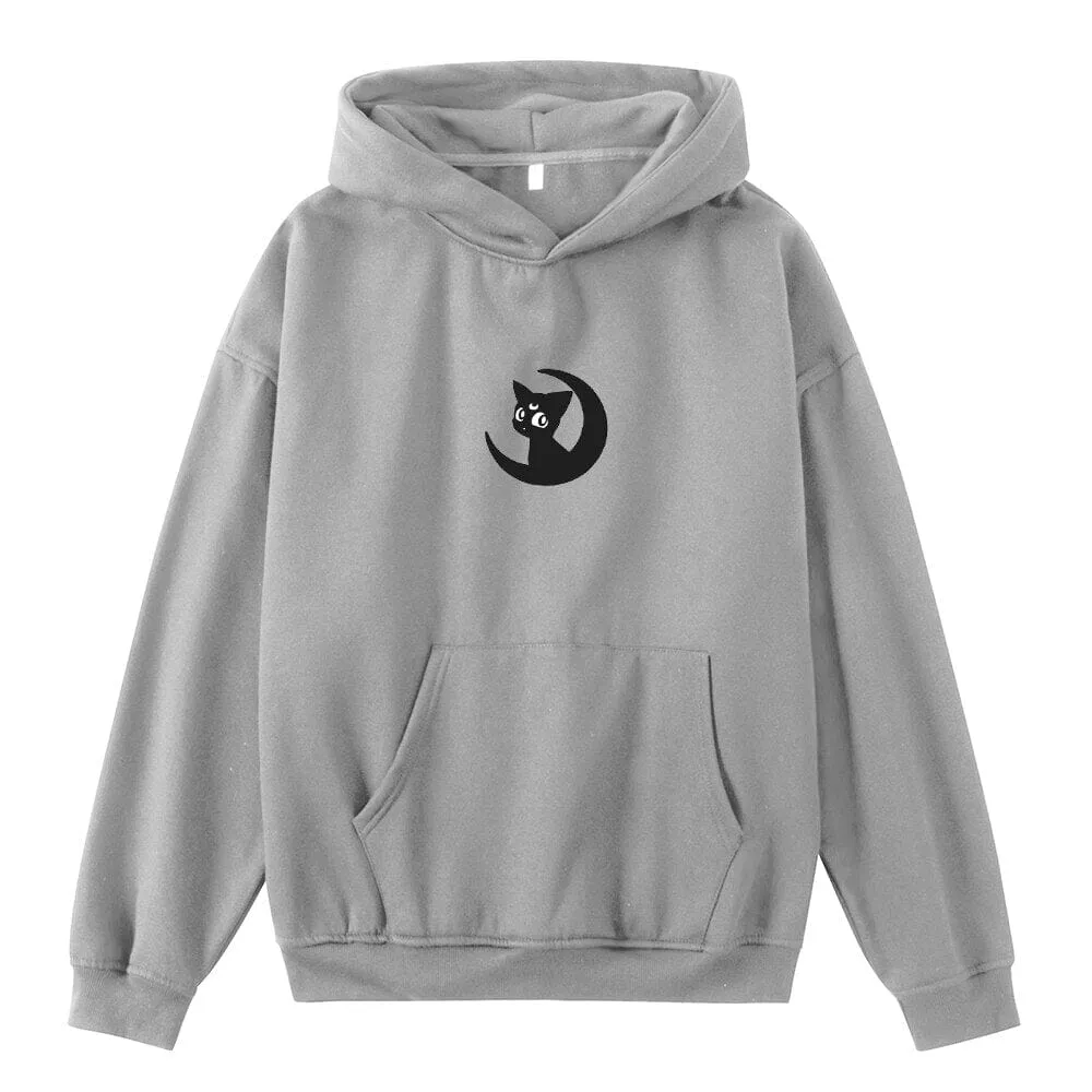 Luna Moon Oversized Soft Hoodies