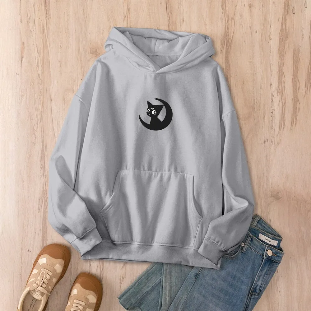 Luna Moon Oversized Soft Hoodies