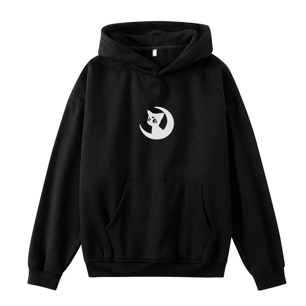 Luna Moon Oversized Soft Hoodies