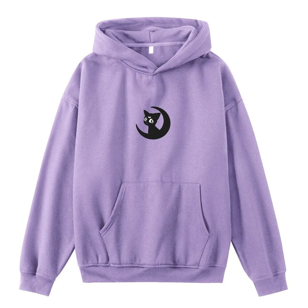 Luna Moon Oversized Soft Hoodies