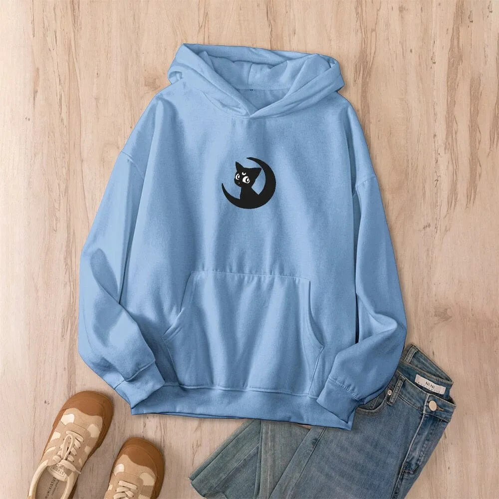 Luna Moon Oversized Soft Hoodies