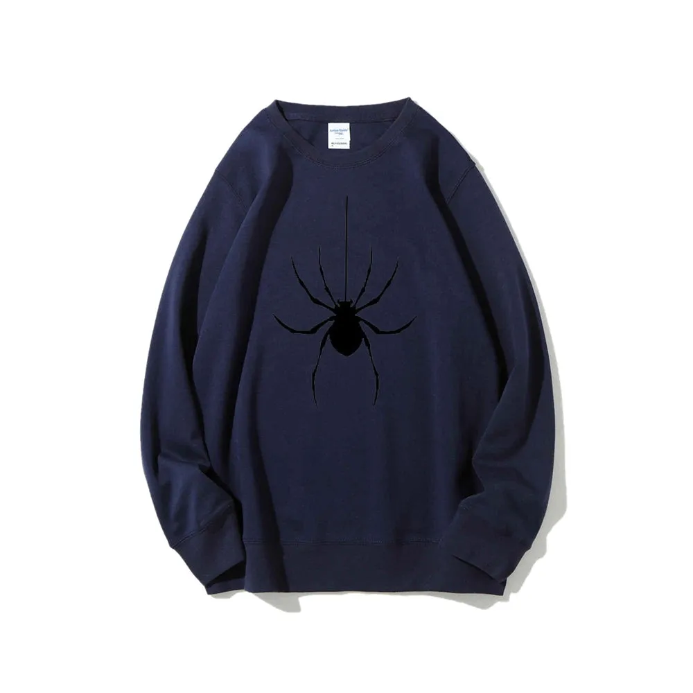 Mens Scary Spider Graphic Sweatshirts