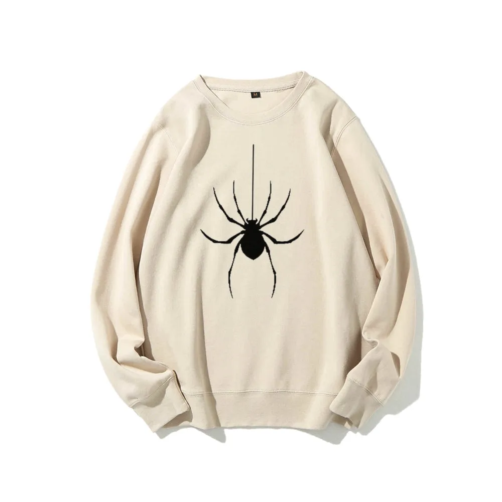 Mens Scary Spider Graphic Sweatshirts