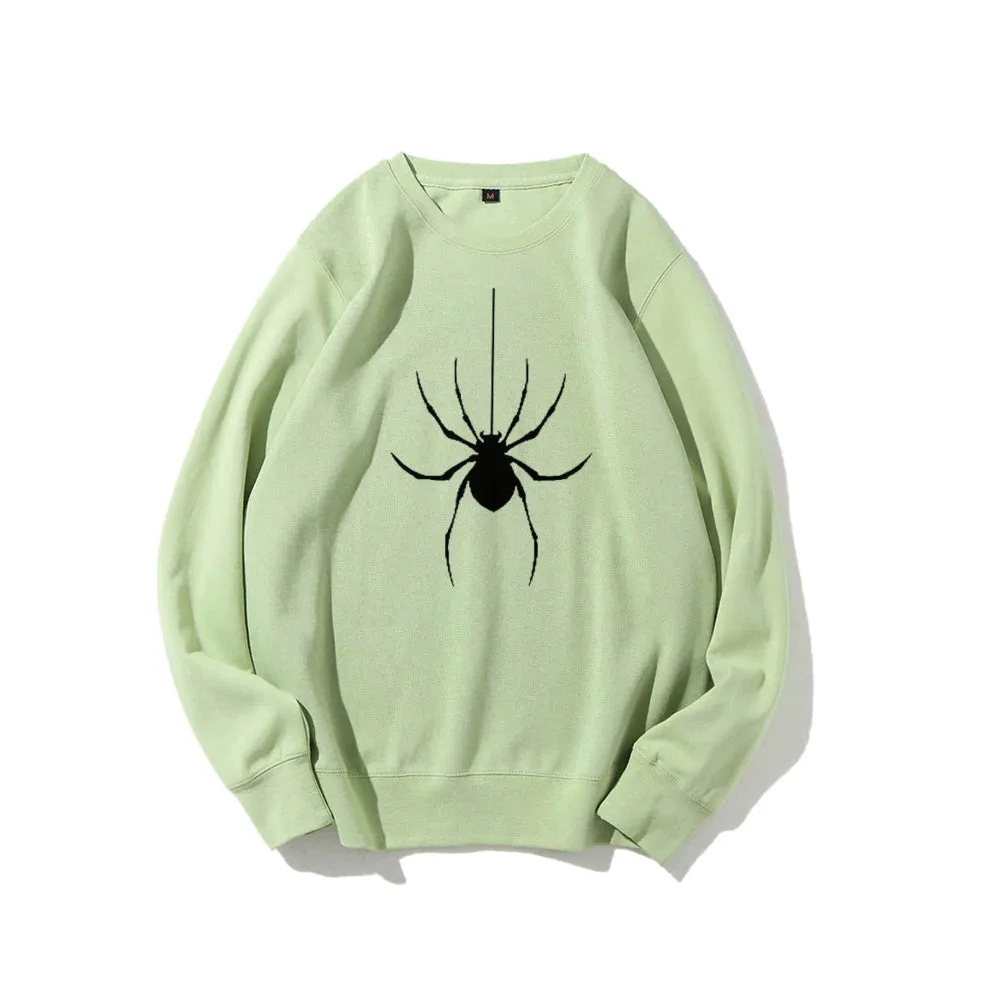 Mens Scary Spider Graphic Sweatshirts