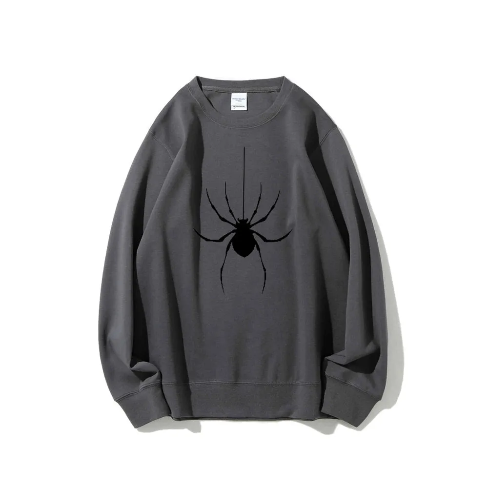 Mens Scary Spider Graphic Sweatshirts