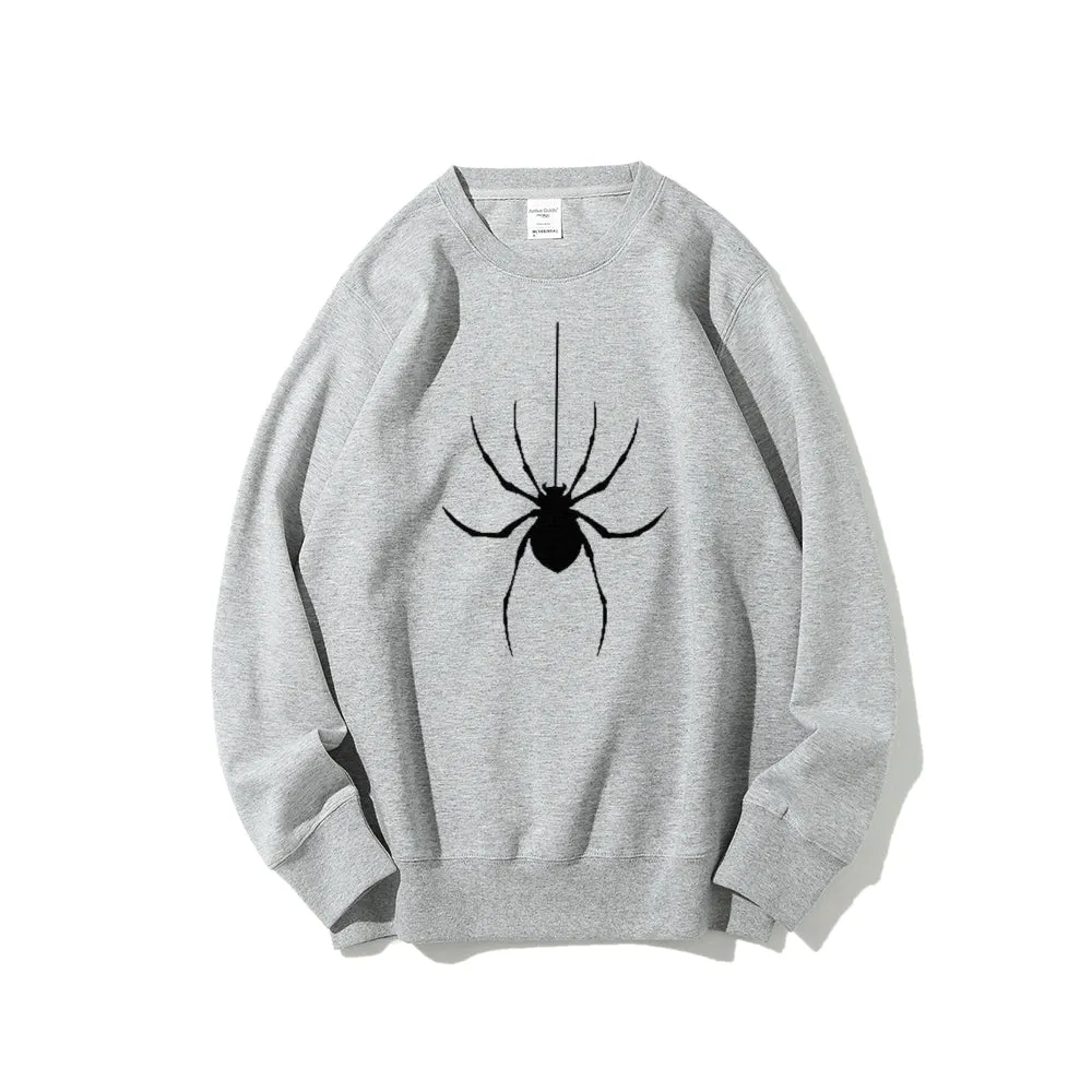 Mens Scary Spider Graphic Sweatshirts