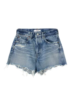 Moussy Denim Elam Shorts in Blue