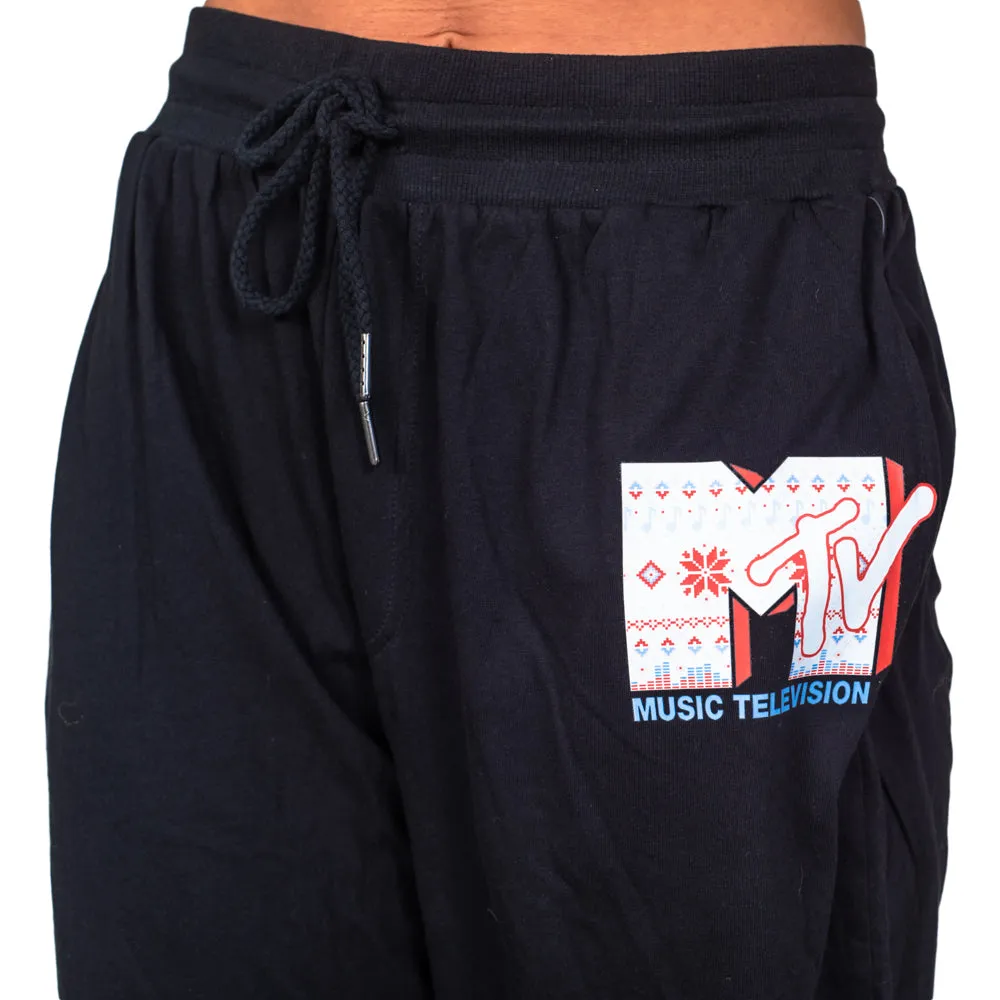 MTV Music Television Adult Unisex Everyday Cotton Jogger Pants