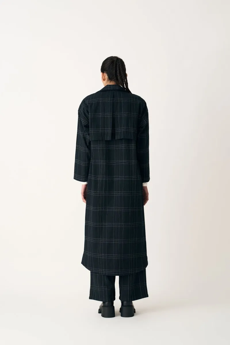 Overlap Kaftan - Black Check