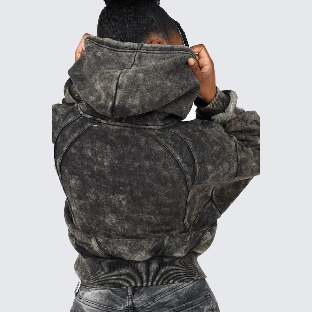 Oversized Pullover Hoodie - Graphite