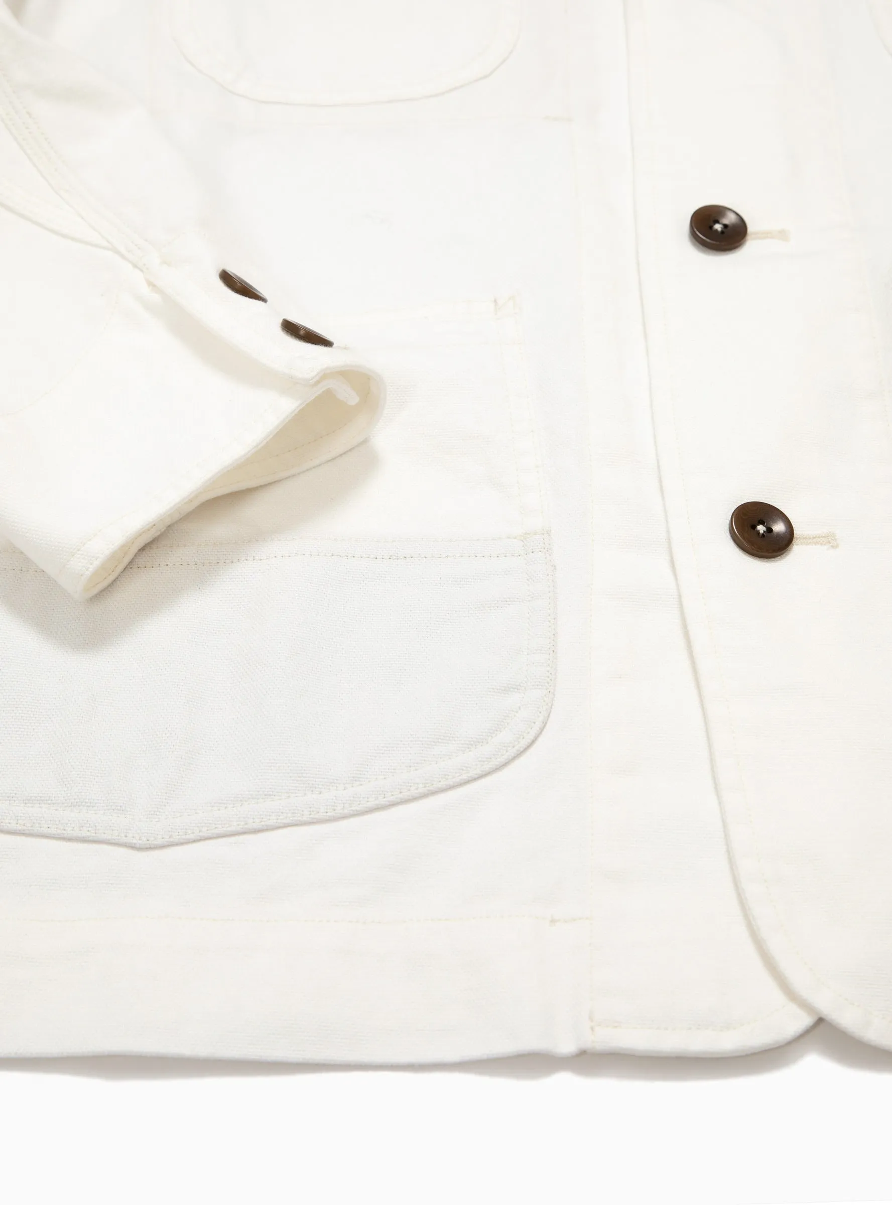 Paperclip Apron Jacket White