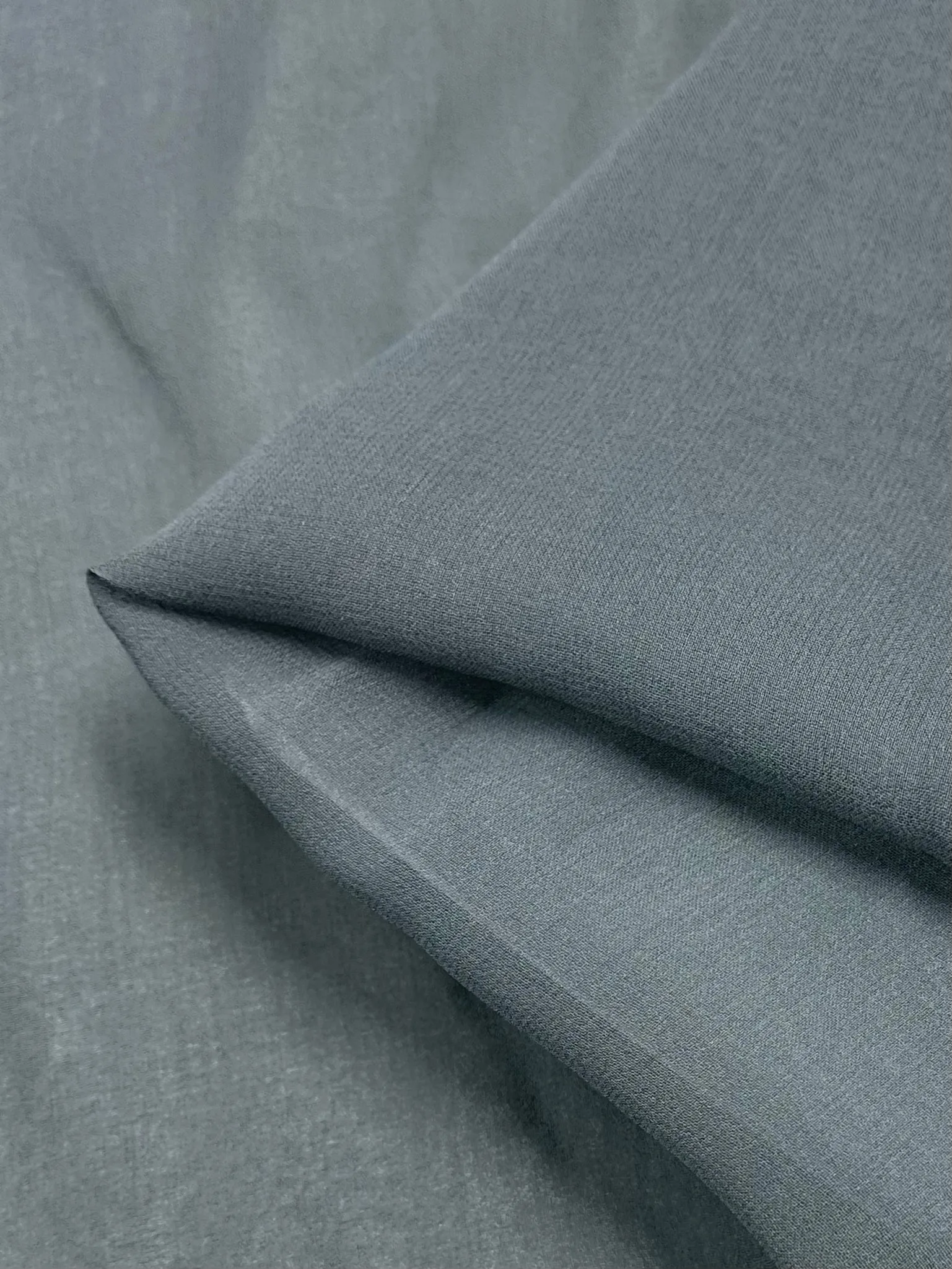 Pure Silk Georgette - Mercury - 135cm