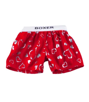 Red Satin Heart Boxers